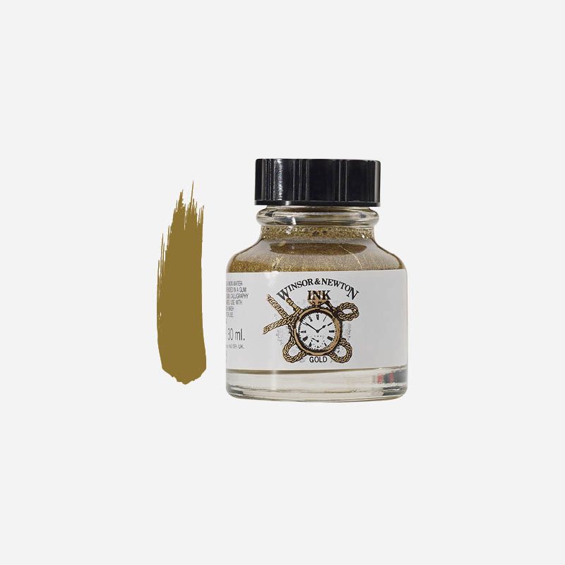 Winsor & Newton Drawing Ink 30ml Gold