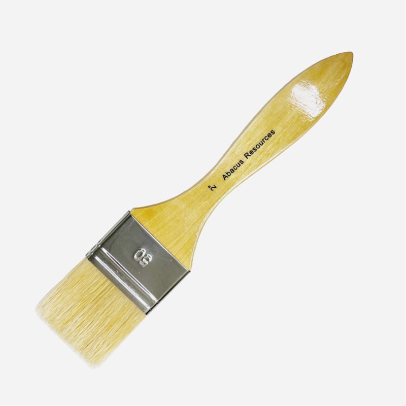 VARNISH BRUSH 2" HOG BRISTLE WOODEN LACQUERED HANDLE