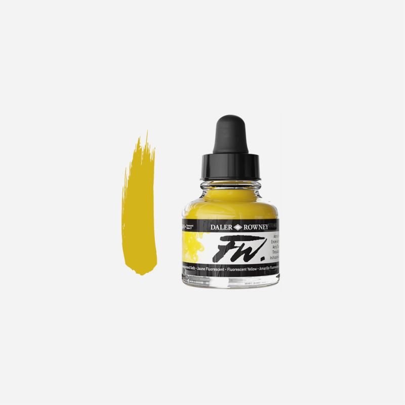 DR FW INK 29.5ml FLUORESCENT YELLOW
