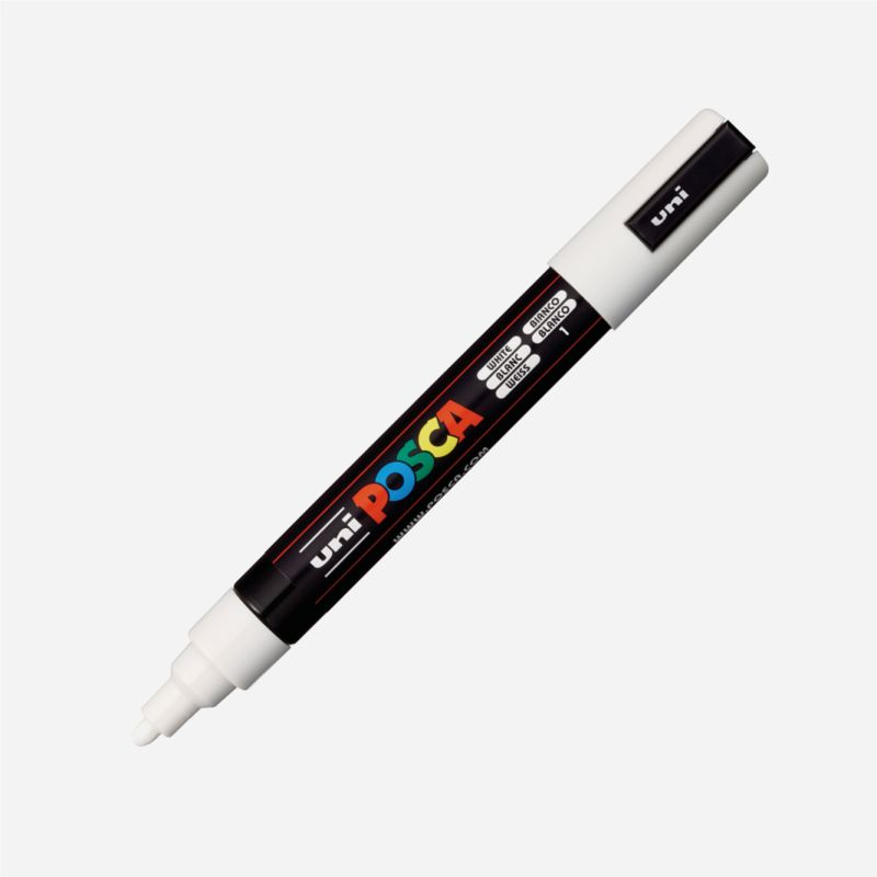 Posca PC-5M Medium Bullet Tip WHITE