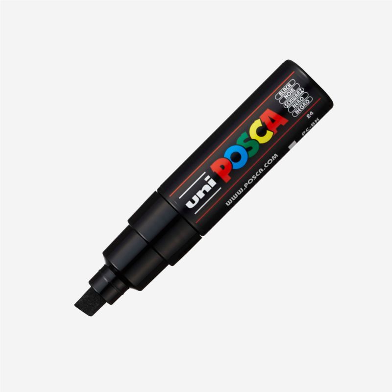 Posca PC-8K Broad Chisel Tip BLACK