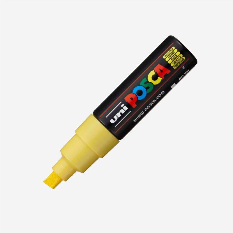 Posca PC-8K Broad Chisel Tip YELLOW