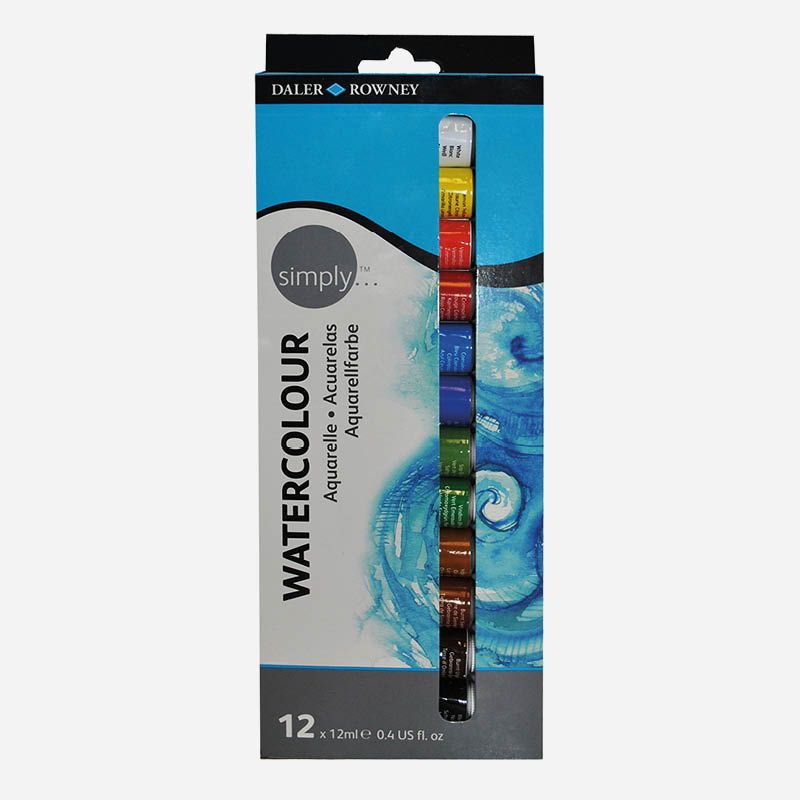 DR SIMPLY WATERCOLOUR 12x 12ml TUBE SET